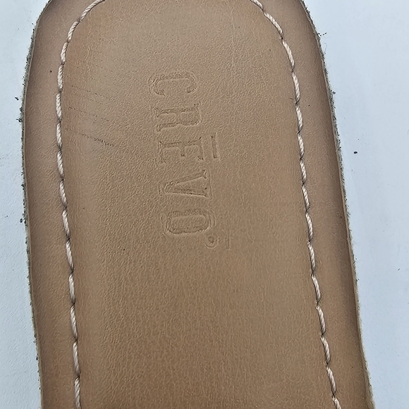 NEW Crevo Yellow Leather Braided Woven Criss Cross Flat Slide Sandals Size 7 - Picture 8 of 12